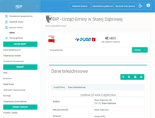 Tablet Screenshot of bip.staradabrowa.pl
